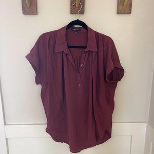 Madewell Drapey shirt- Large